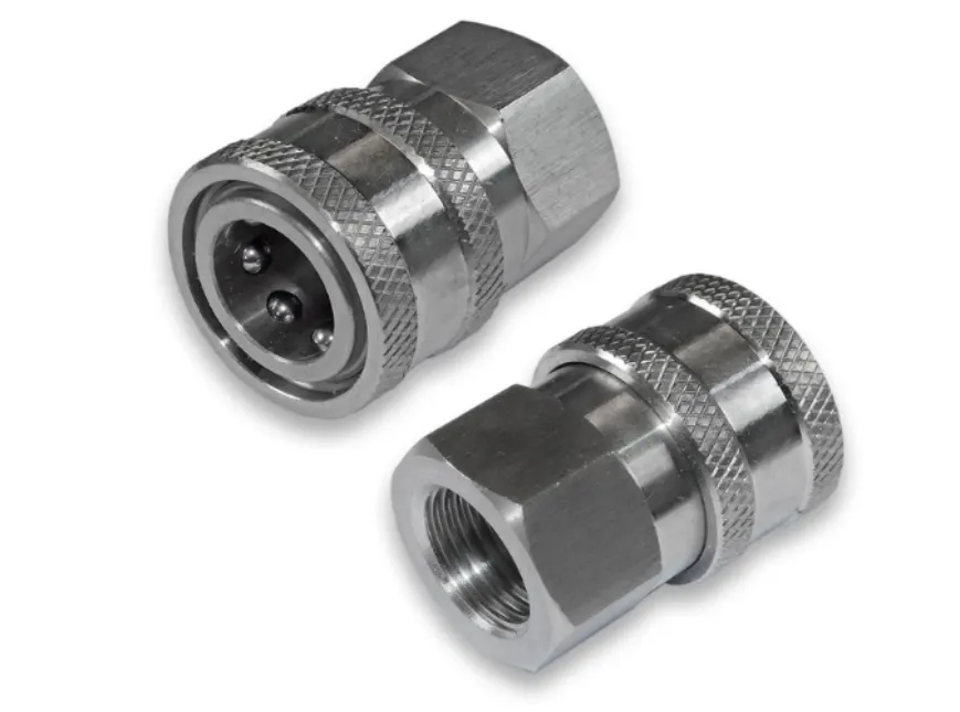 Die cast stainless steel quick connector_compressed